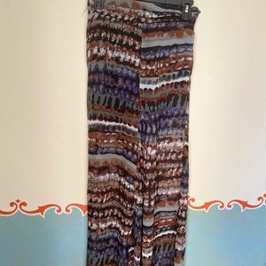 70s Boho Chic Wide Palazzo Pants Size S